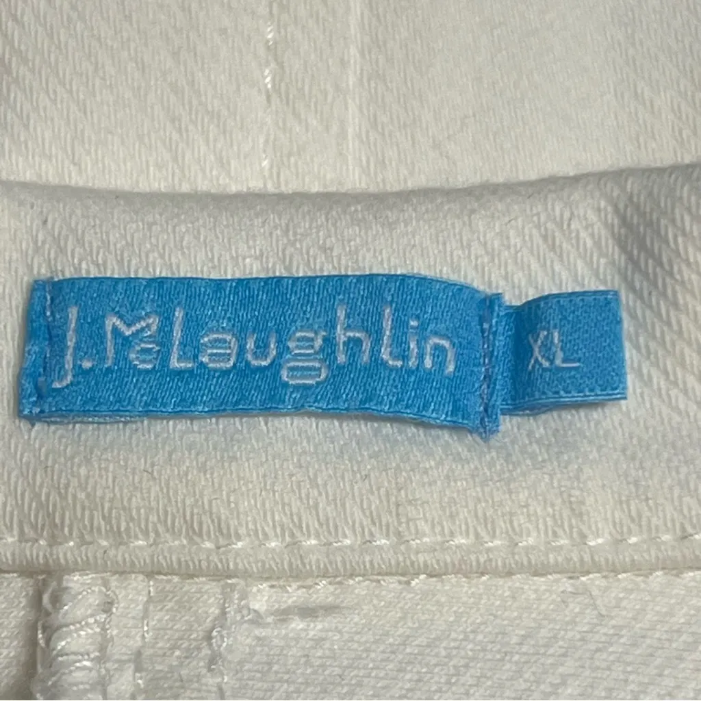 J McLaughlin Womens Stretch Blazer Jacket Size XL Preppy Classic Casual Coastal - Image 7