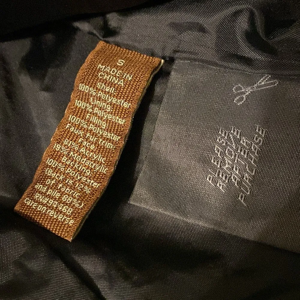 Black Puffer Jacket w/ Detachable Hood, EUC - Image 7