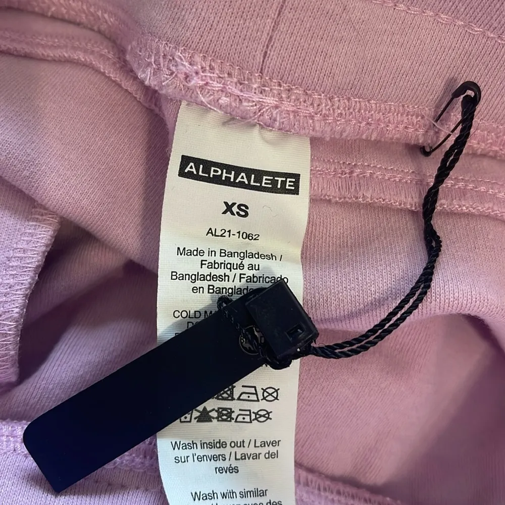 Alphalete Women's Essential Core Athletic Shorts Pink/Purple - Image 6