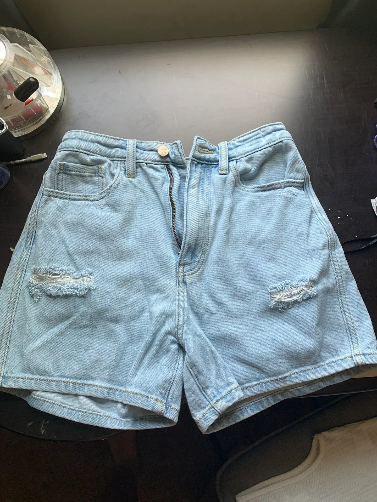 KanCan USA Denim Mom Shorts - Image 2