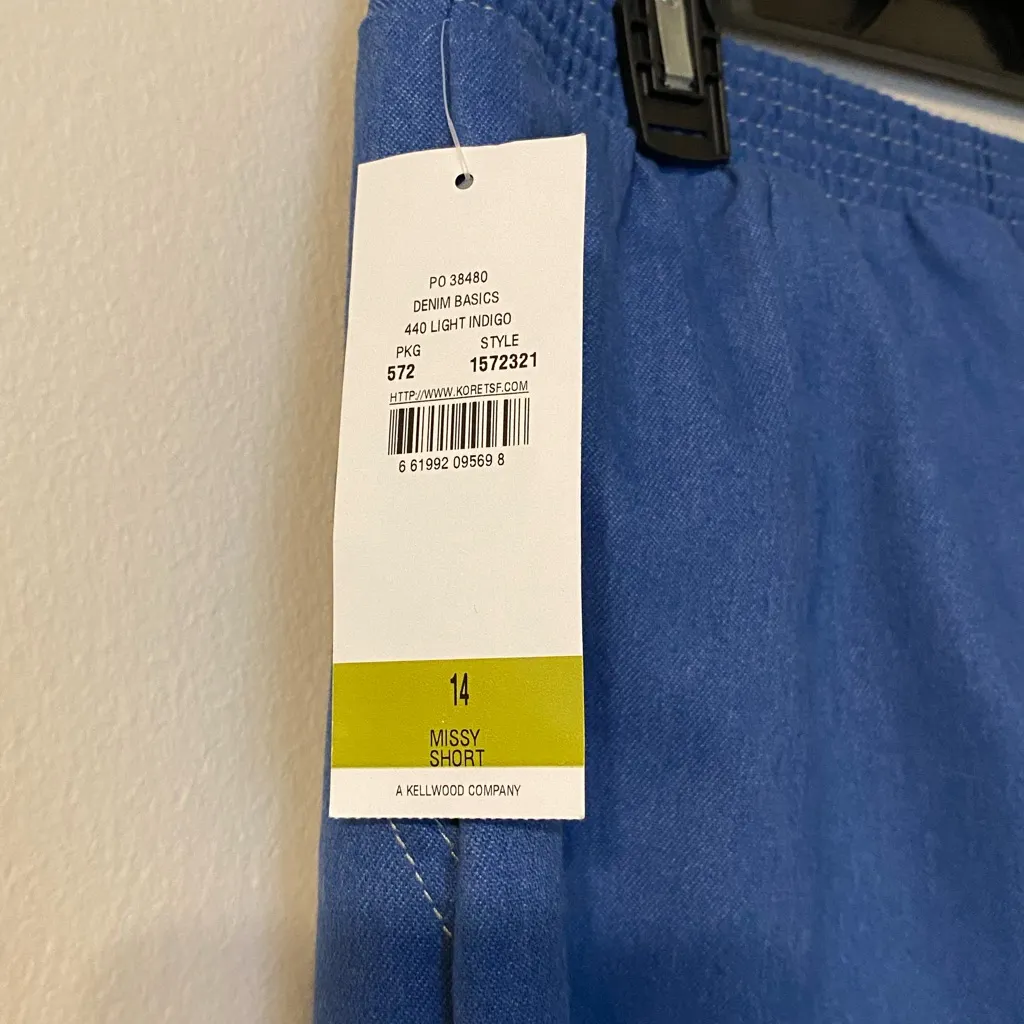 New‎ NWT NOS VTG Vintage Koret Denim Basics Blue Slacks Missy Size 14 - Image 3