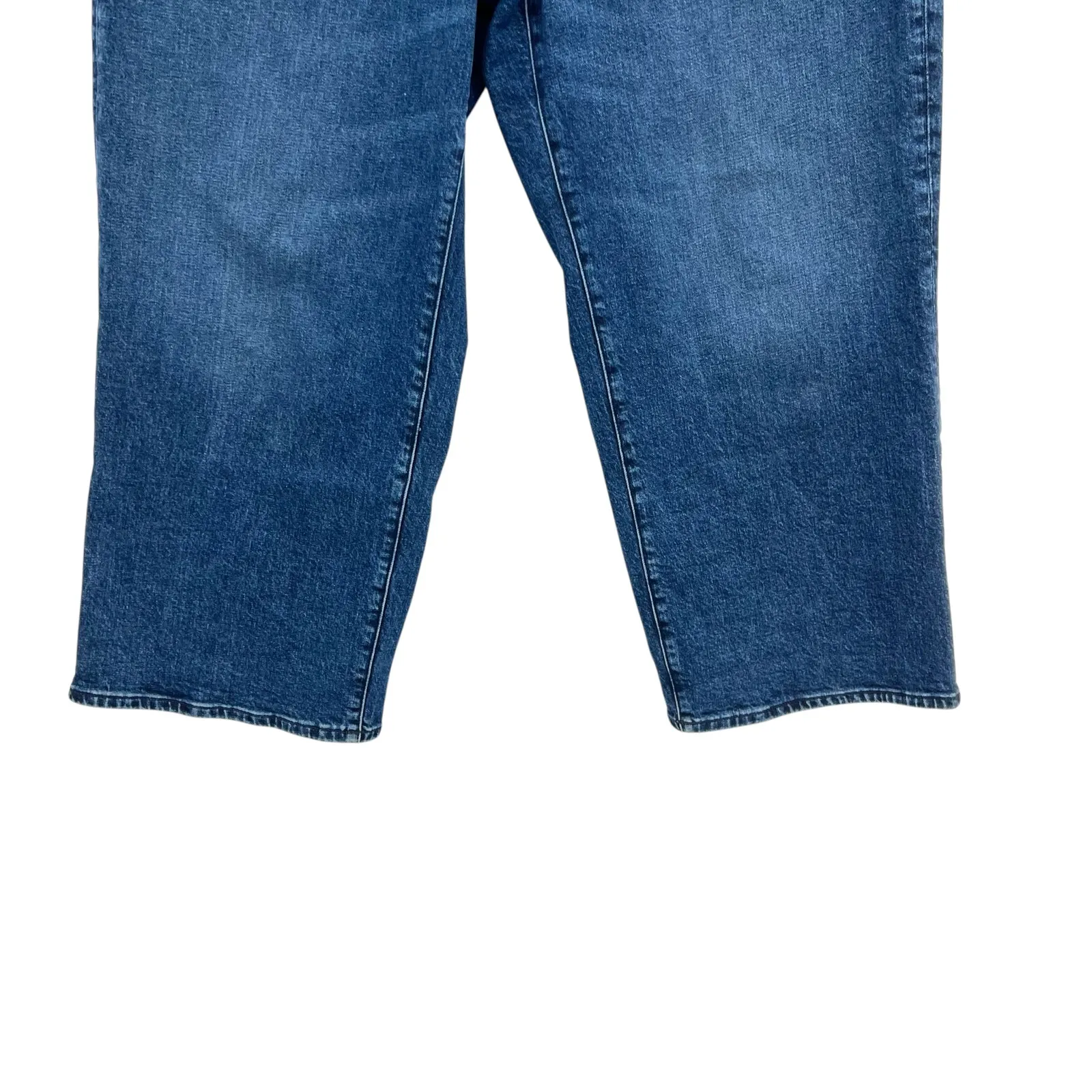 Madewell The Petite Curvy Perfect Vintage Wide-Leg Jean Comfort Stretch Size 32P - Image 8