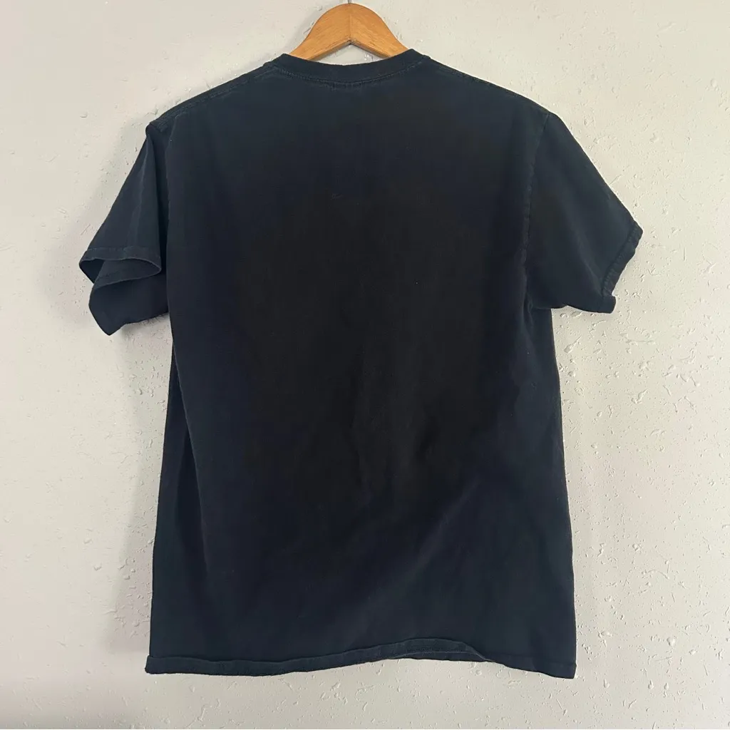 🦋 Gildan Black Short Sleeve Tee Minimalist Design Fairies Mermaid Unicorn Moon - Image 4