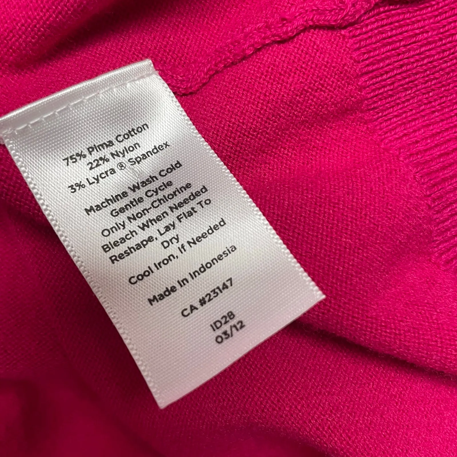 Talbots Pima Cotton Pink Cardigan Womens Large Career Casual Feminine Sweater - Image 2