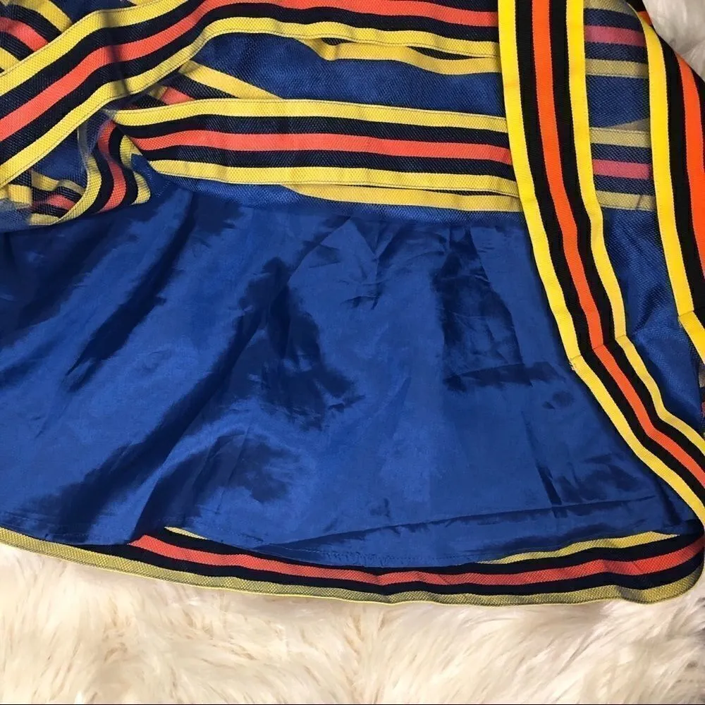 ASOS Mini Skirt in Sheer and Solid Stripe size 6 - Image 4