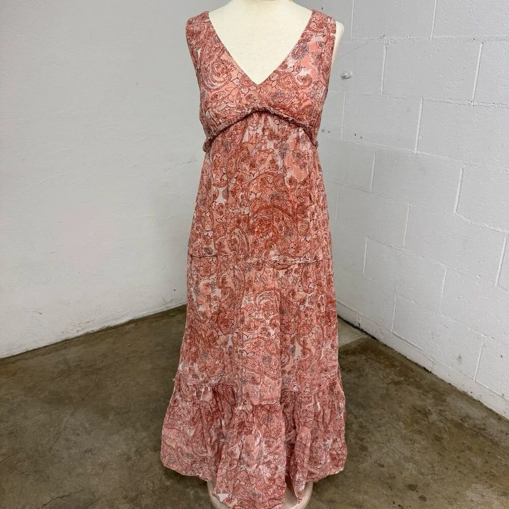 Bohemian paisley floral flowy maxi dress - Image 2