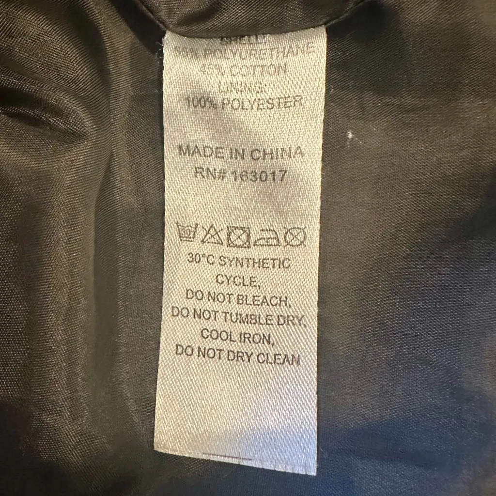 Princess Polly Faux Leather Motto Jacket size 6 - Image 8