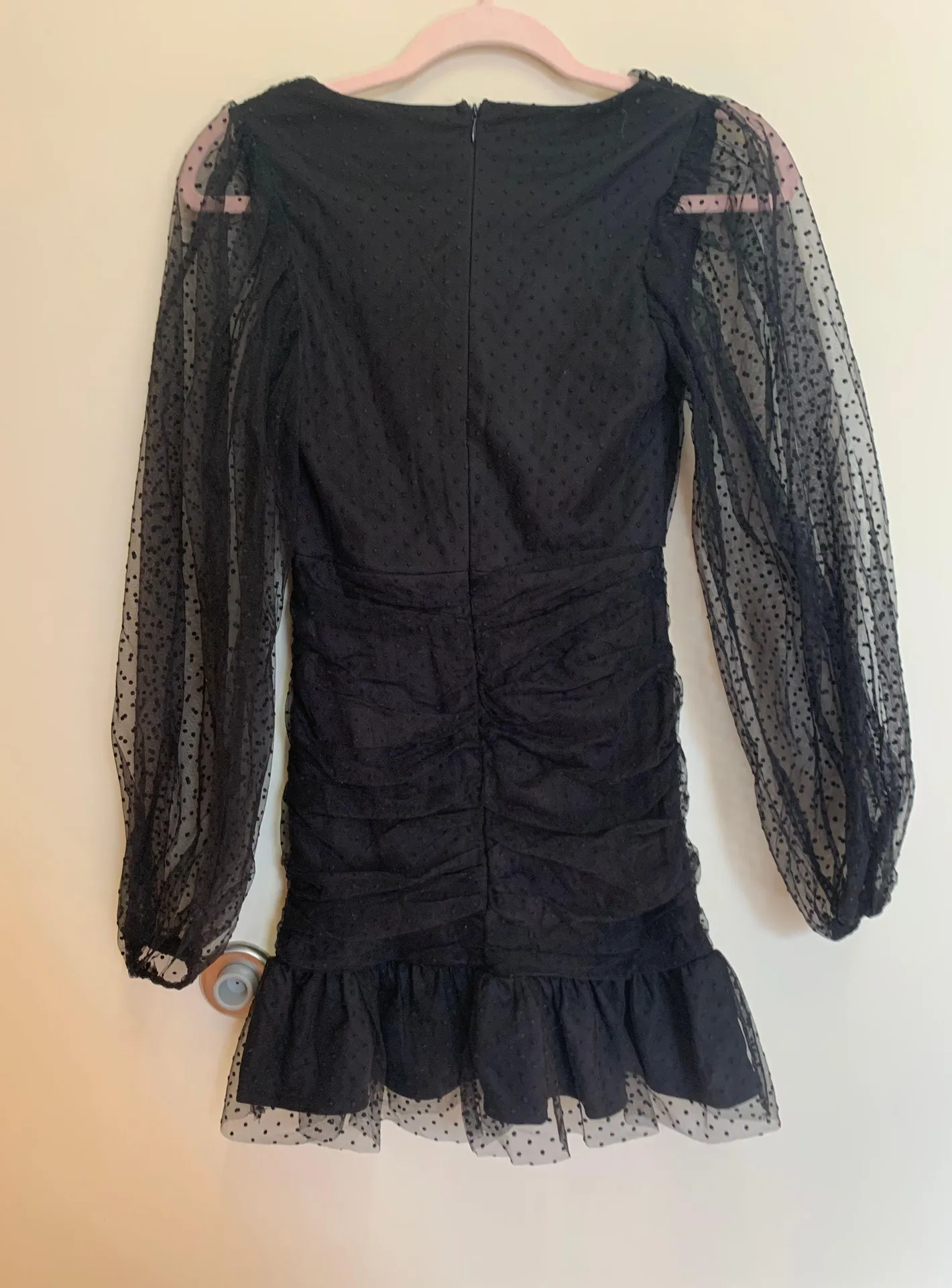 Forever 21 black puff sleeve mini dress  - Image 4