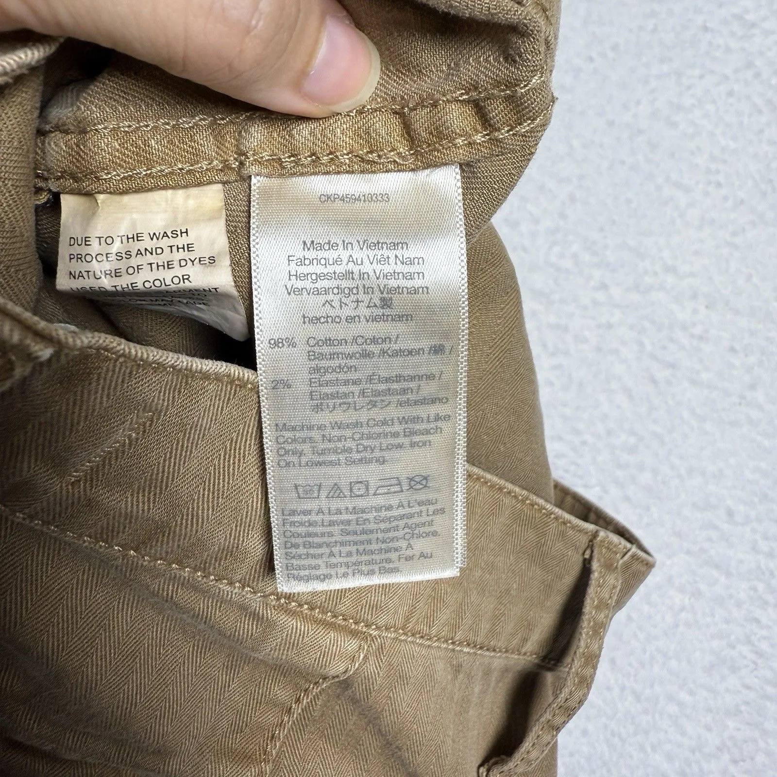 Madewell Womens Perfect Vintage Straight Workwear Pants Size 27 Brown Boho - Image 3