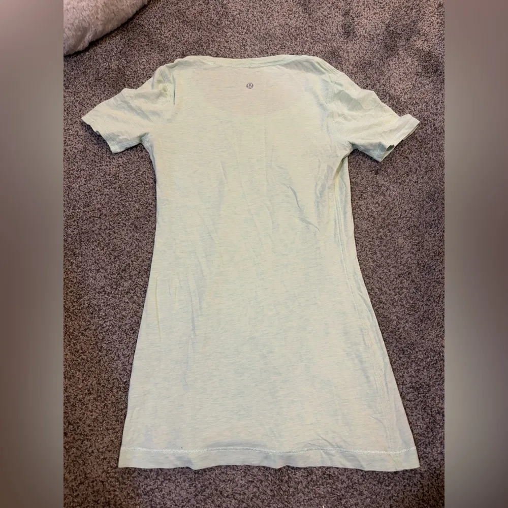 Lululemon Green Cotton Tee - Image 2