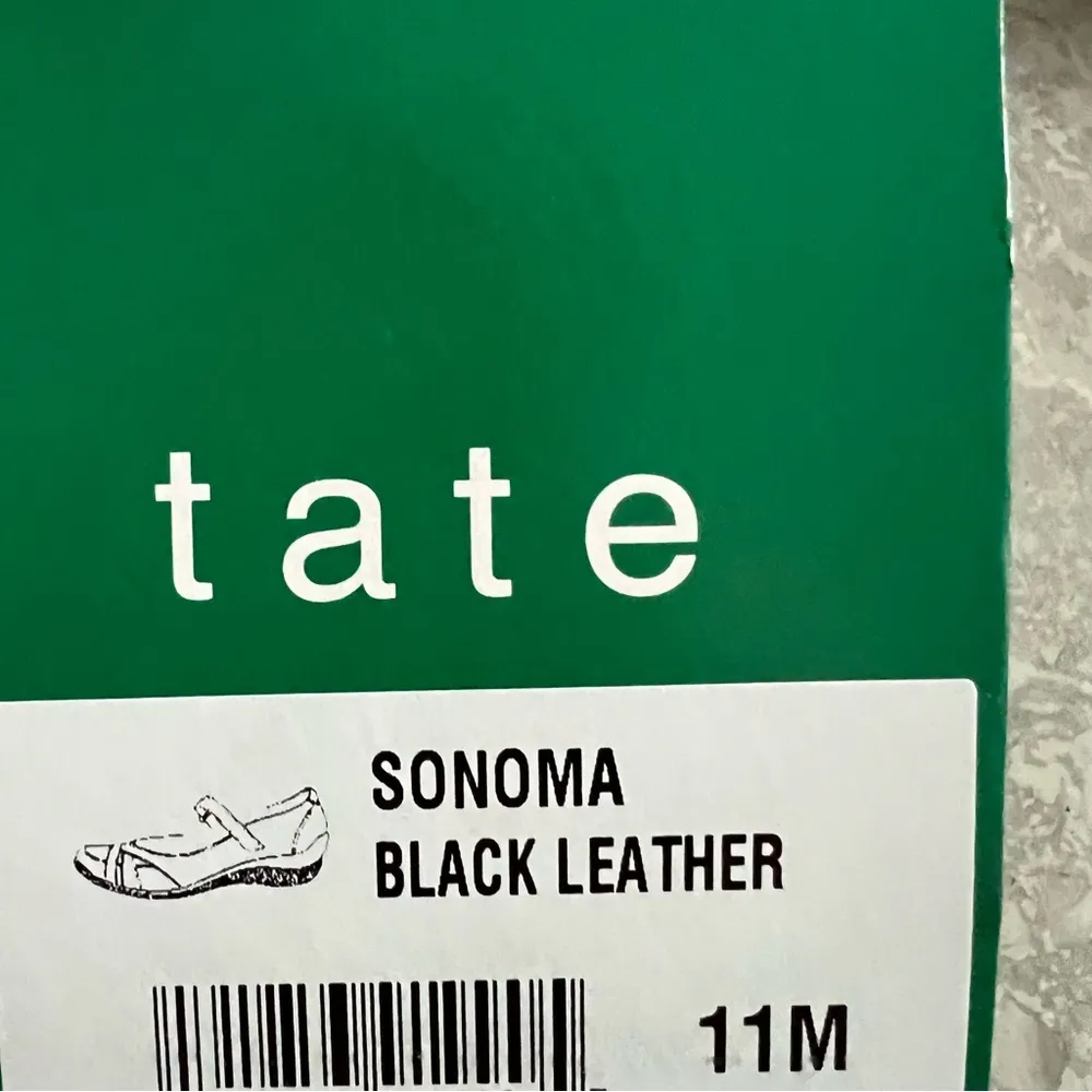 David Tate Black Leather Shoes Sonoma Mary Jane Flats Size 11M NEW in Box - Image 6