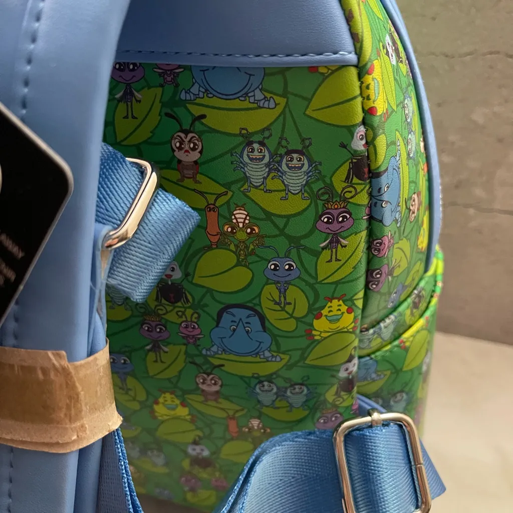 Loungefly Pixar Bug's Life Backpack Green Multicolor NWT - Image 6