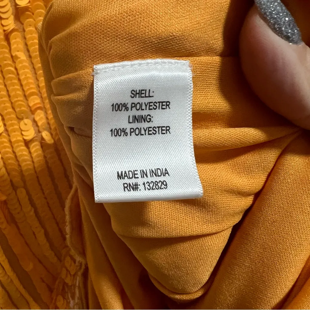 Majorelle Cal Flower Embellished Mini Dress In Sherbert Orange - Image 13