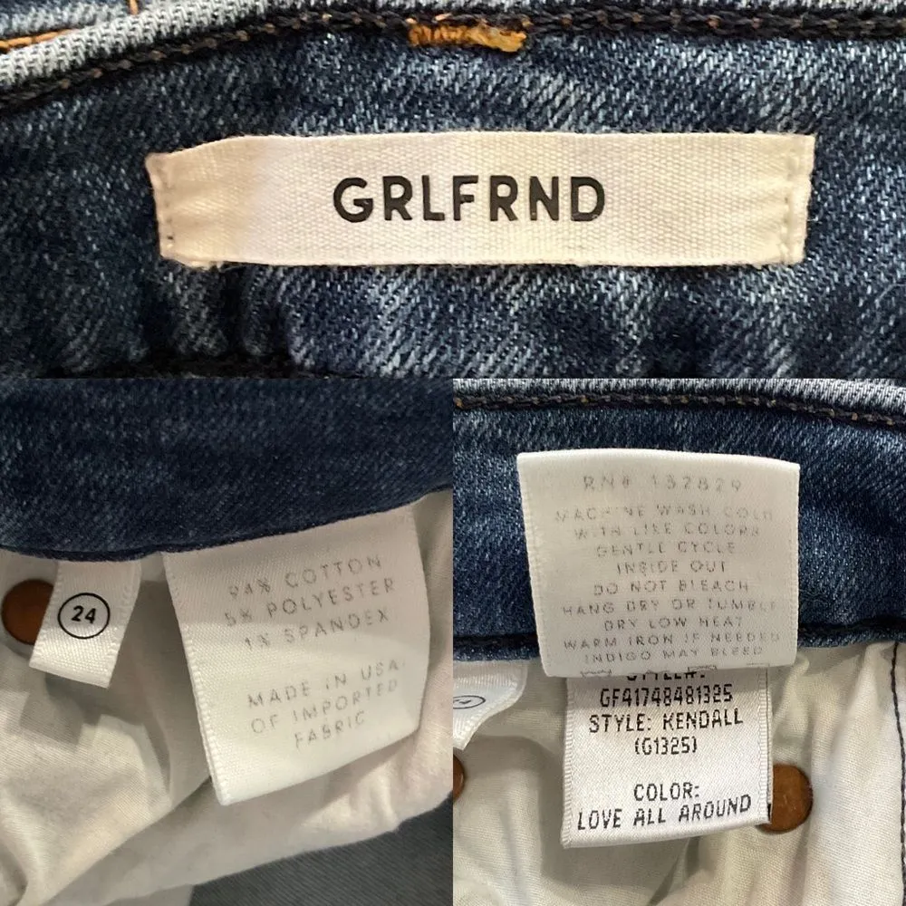 GRLFRND Blue Love All Around Kendall High Rise Skinny Jeans 24 - Image 7