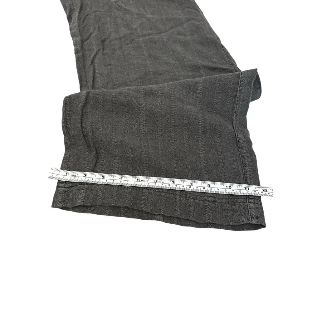 Anthropologie Pilcro Jumpsuit Women Carbon V-Neck Linen Beach Vacay Sz XLP NWT - Image 7