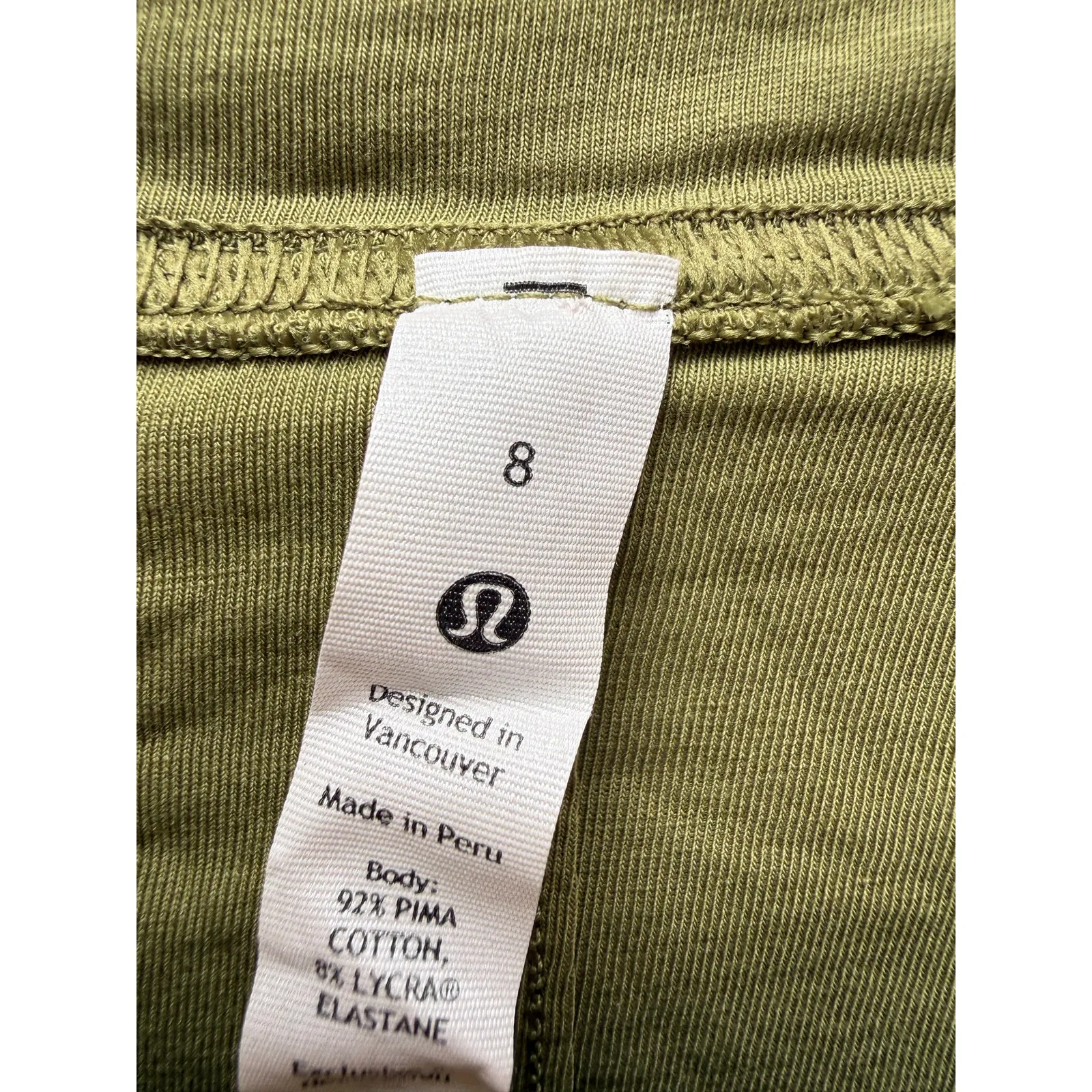 Lululemon Olive Green Softstreme Wrap-Front Tie Waist Dress | Size 8 - Image 5