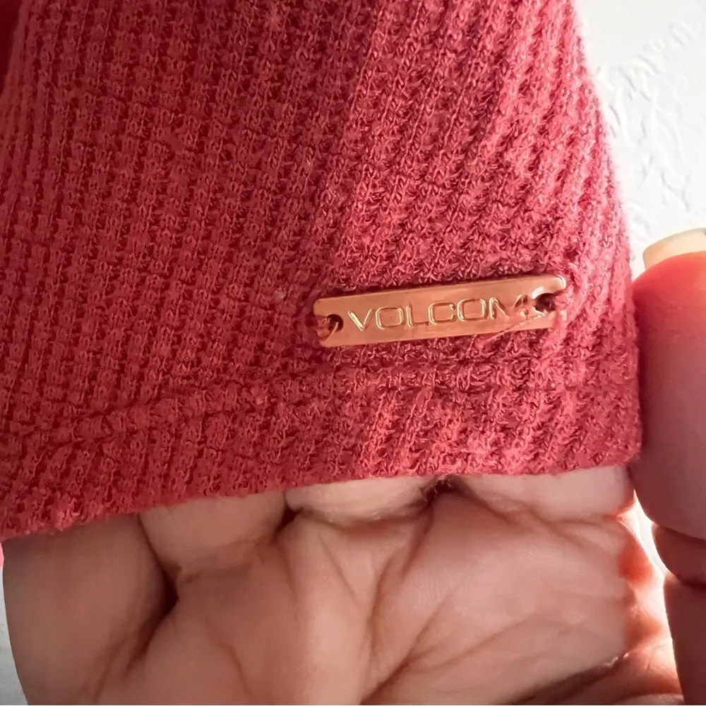 Volcom‎ Women’s Lived In Lounge Orange Thermal Top - Image 6