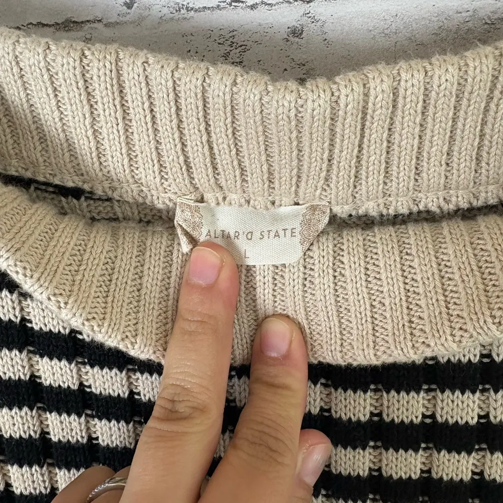 Altar'd State Altar’d State Knit Horizontal Stripe Maxi Skirt - Image 4