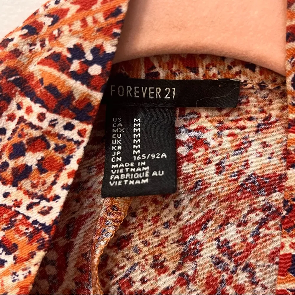 Forever 21 Red orange Kimono cardigan sz Medium - Image 3