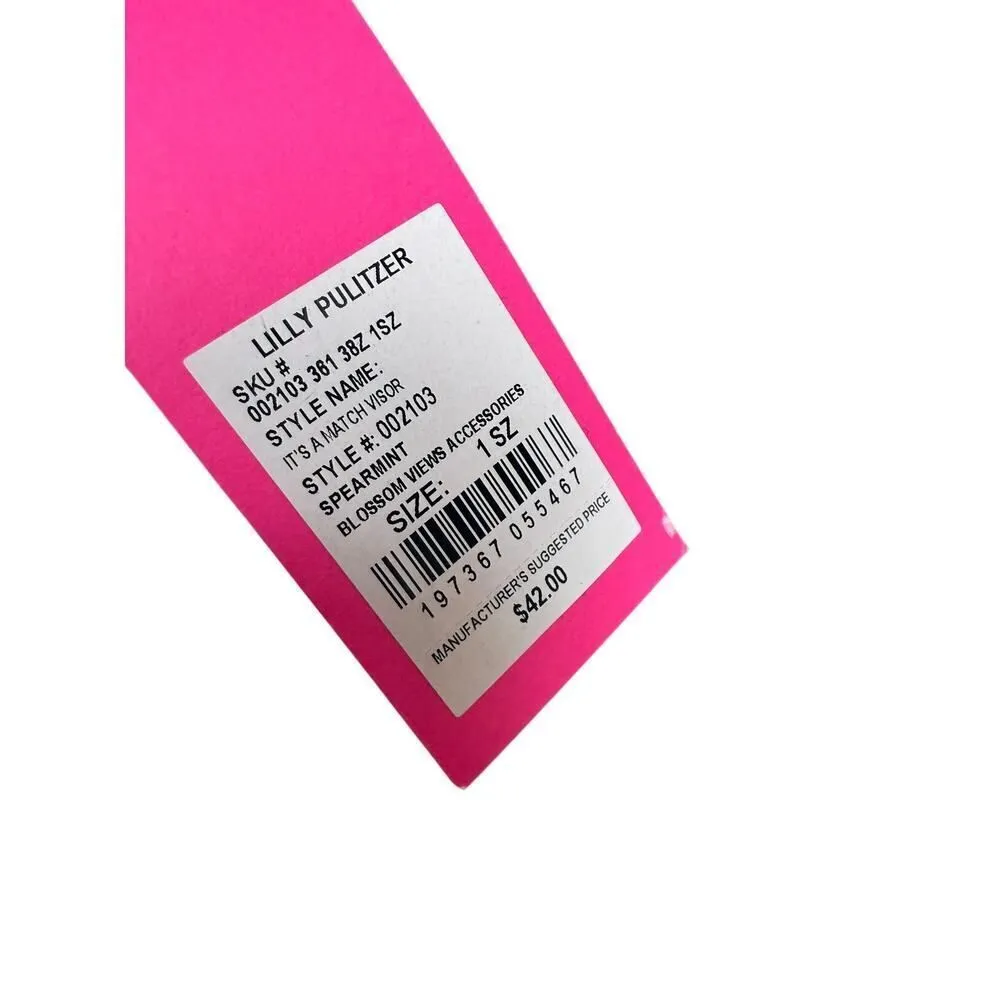 NWT Lilly Pulitzer It’s a Match Visor - Image 4