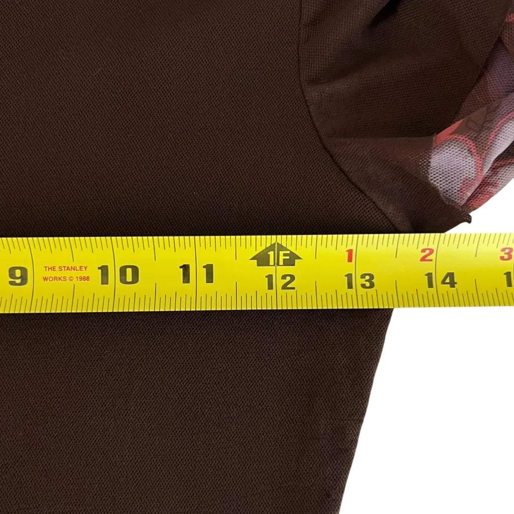 Vintage Y2K Sweet Pea Floral Faux Layered Mesh Top Size S Fairy Elena Gilbert - Image 3