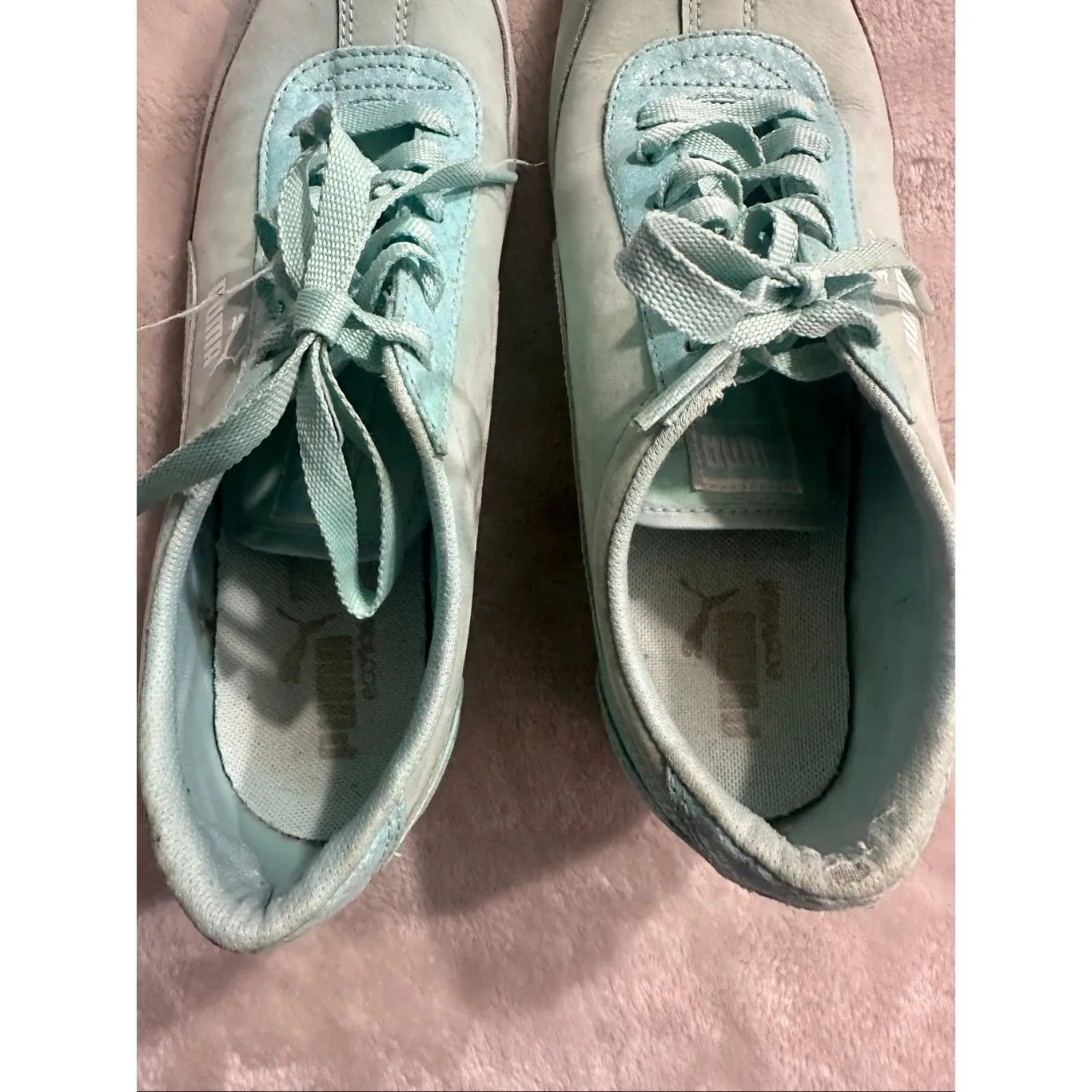 Puma Women's Size 9.5  Eco Ortholite Wedge Suede Sneakers Shoes - Image 13