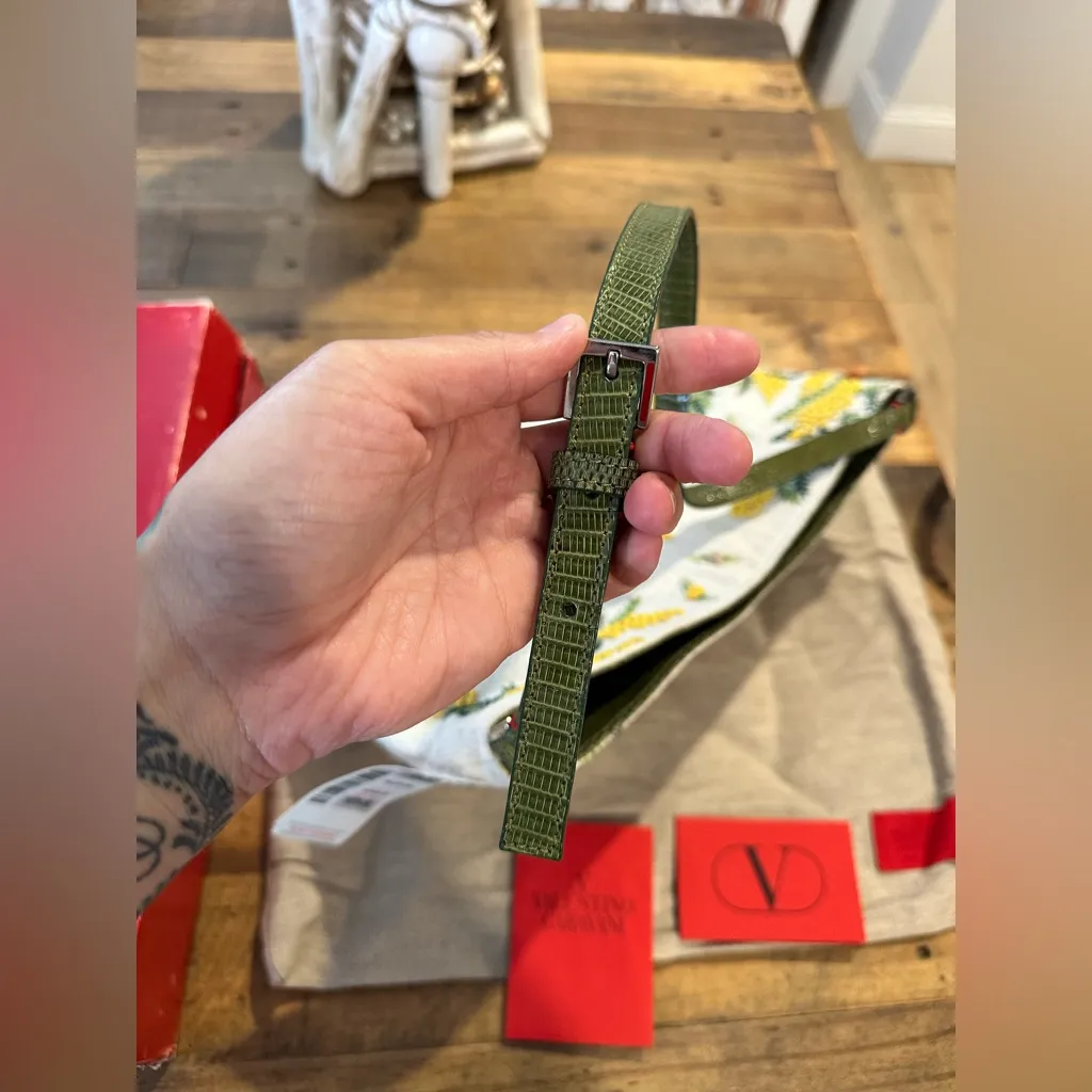 VINTAGE RARE Valentino Garavani Bauletto Cavallino MaculatoLucertolaTesta MiMoro - Image 11