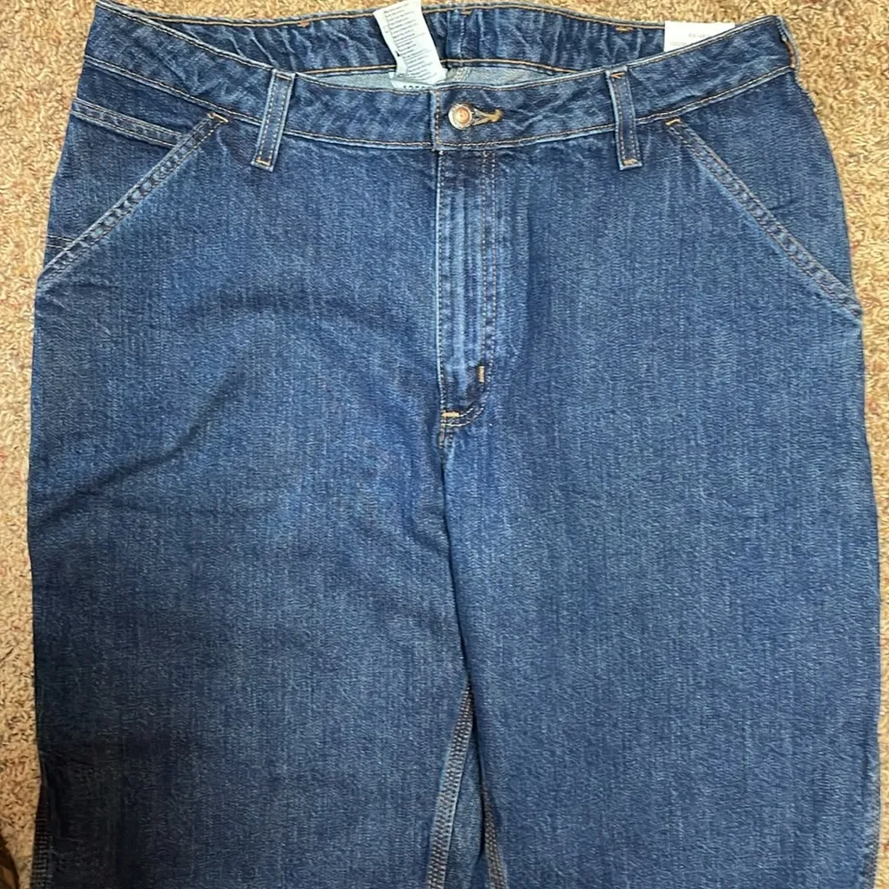 Carhartt for women washed denim dungaree jeans size 16/32 NWT - Image 5