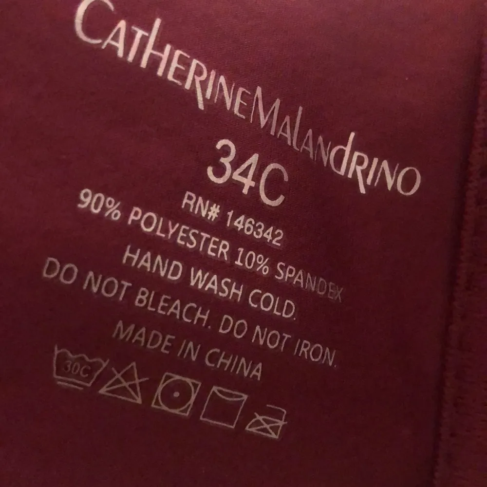 NWT Catherine Malandrino Push Up Bra Size 34C Bra - Image 4