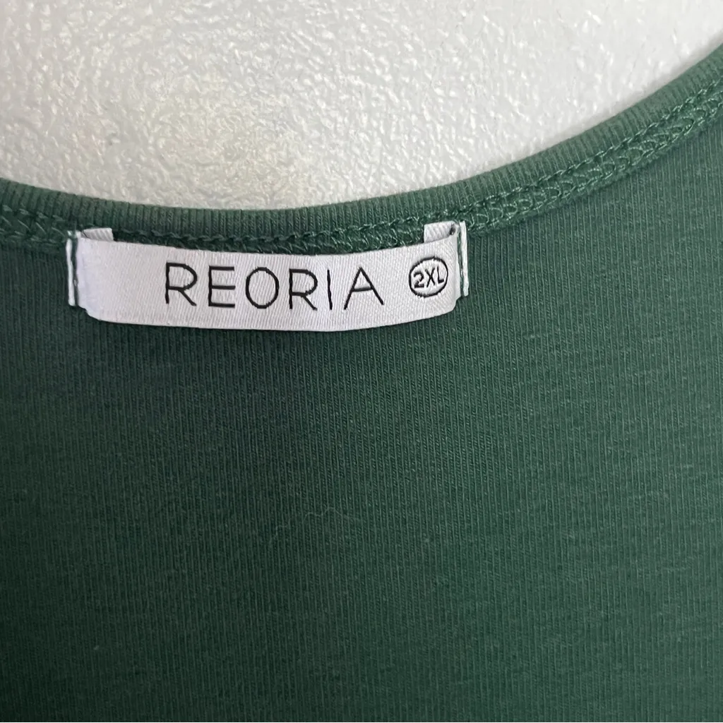 ReoRia Forest Green Women's One Piece bodysuit Size 2X - Image 5