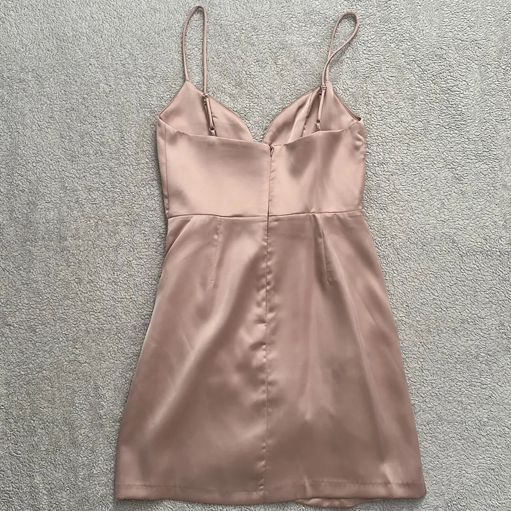 Zara | Silky Champagne Dress - Image 5