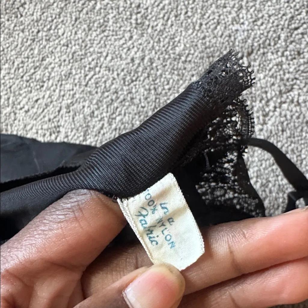 Seumprufe Black Satin Slip SIZE 32 - Image 4