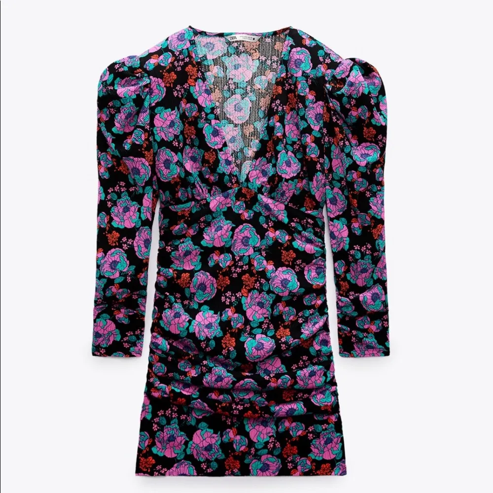 ZARA Floral Print Dress - Image 8