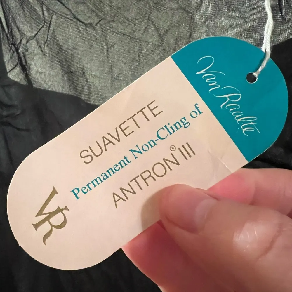 Van Raalte Vintage Black Slip Suavette Antron III Nylon NWT Chemisette Size 36 - Image 5