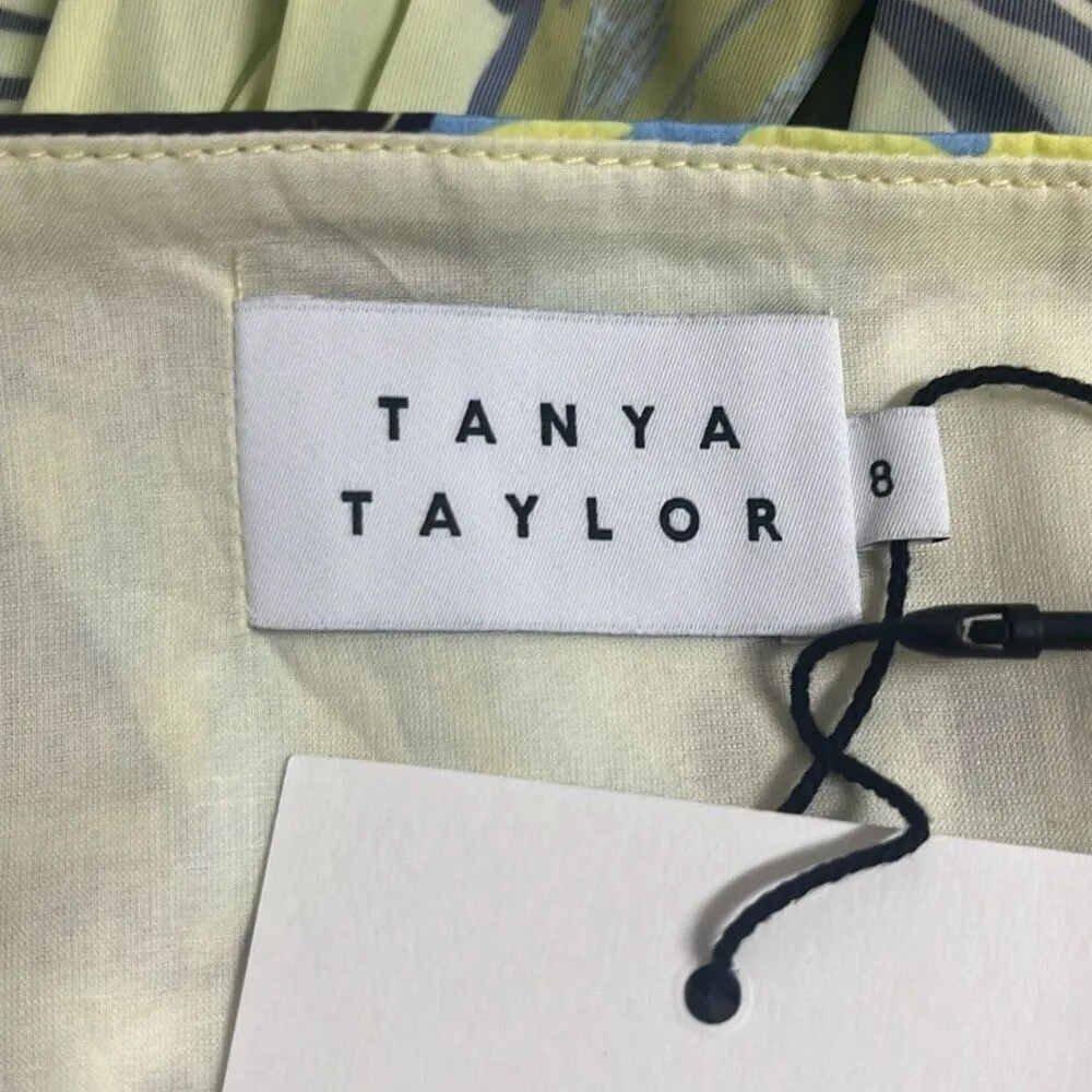 Tanya Taylor Claudette Asymmetrical Ruffle Peplum Top Sz 8 Zesty Multi NWT $395 - Image 8