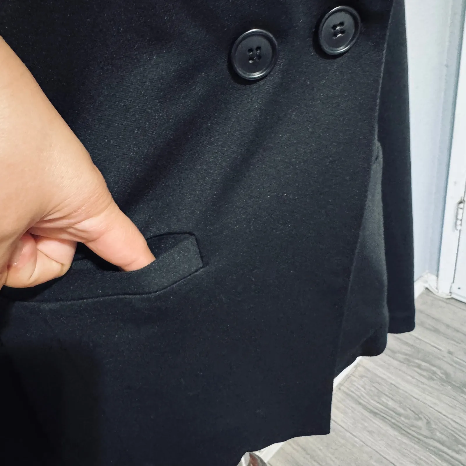 Bagatelle Collection Women Black Double Breasted Blazer Jacket Career Office XL - Image 6