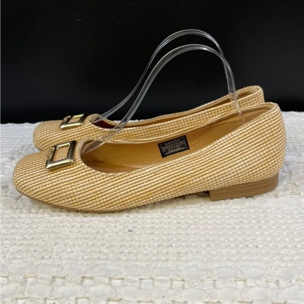 Nautica Halsell Women's Beige Shoes/Flats Size 10 SKU 5104 - Image 3