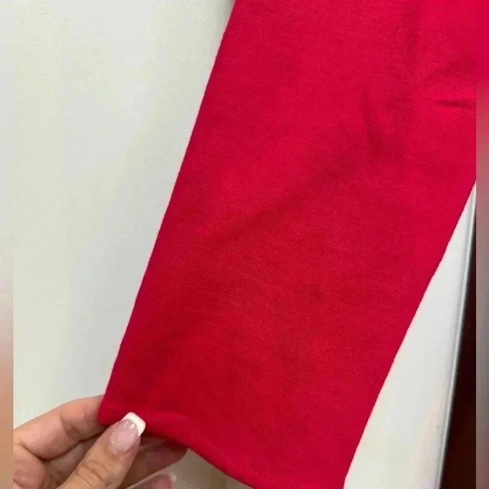 Vintage Elizabeth McKay Designer Fuchsia Heavy Italian Ponte Midi Dress Size 8 Pink - Image 8