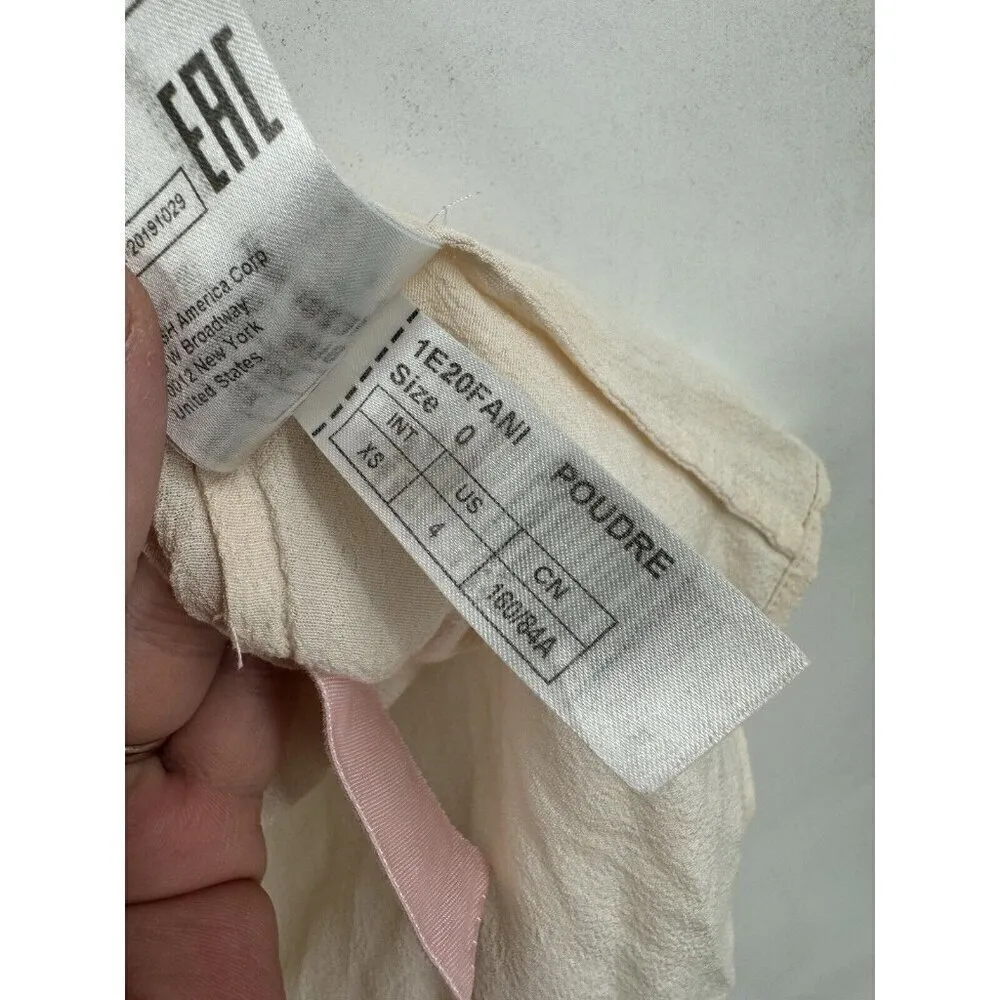 Ba&sh‎ Top Women XS Cream Ivory Ruffle Sleeveless Fina Minimalist Coquette Beach - Image 12