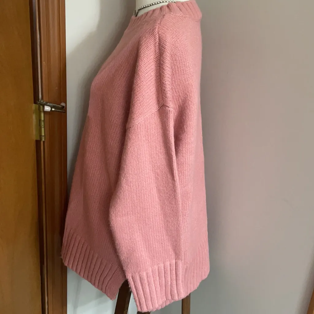 Ann Taylor seamed Tunic sweater in pink sea shell - Image 6