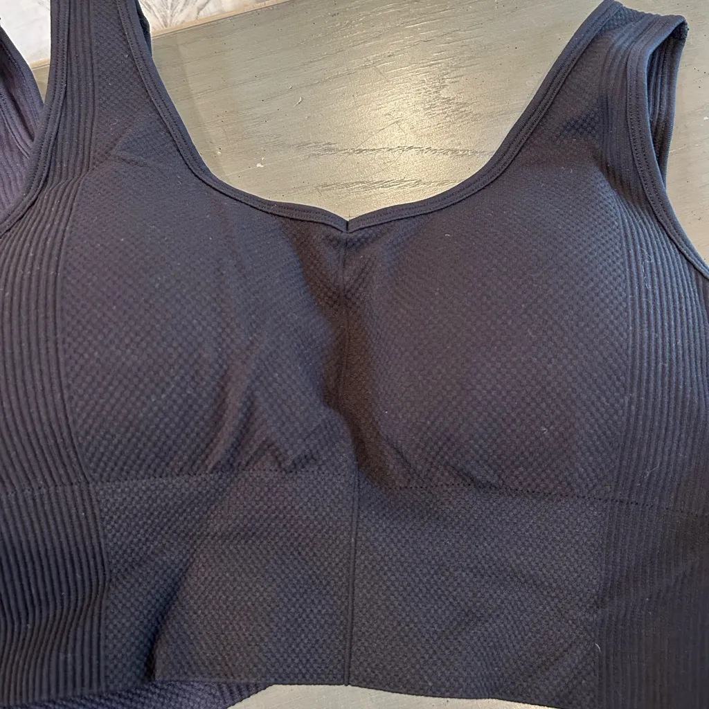 90 Degree By Reflex Black & Navy Blue Sports Bras Set Size M - Image 5