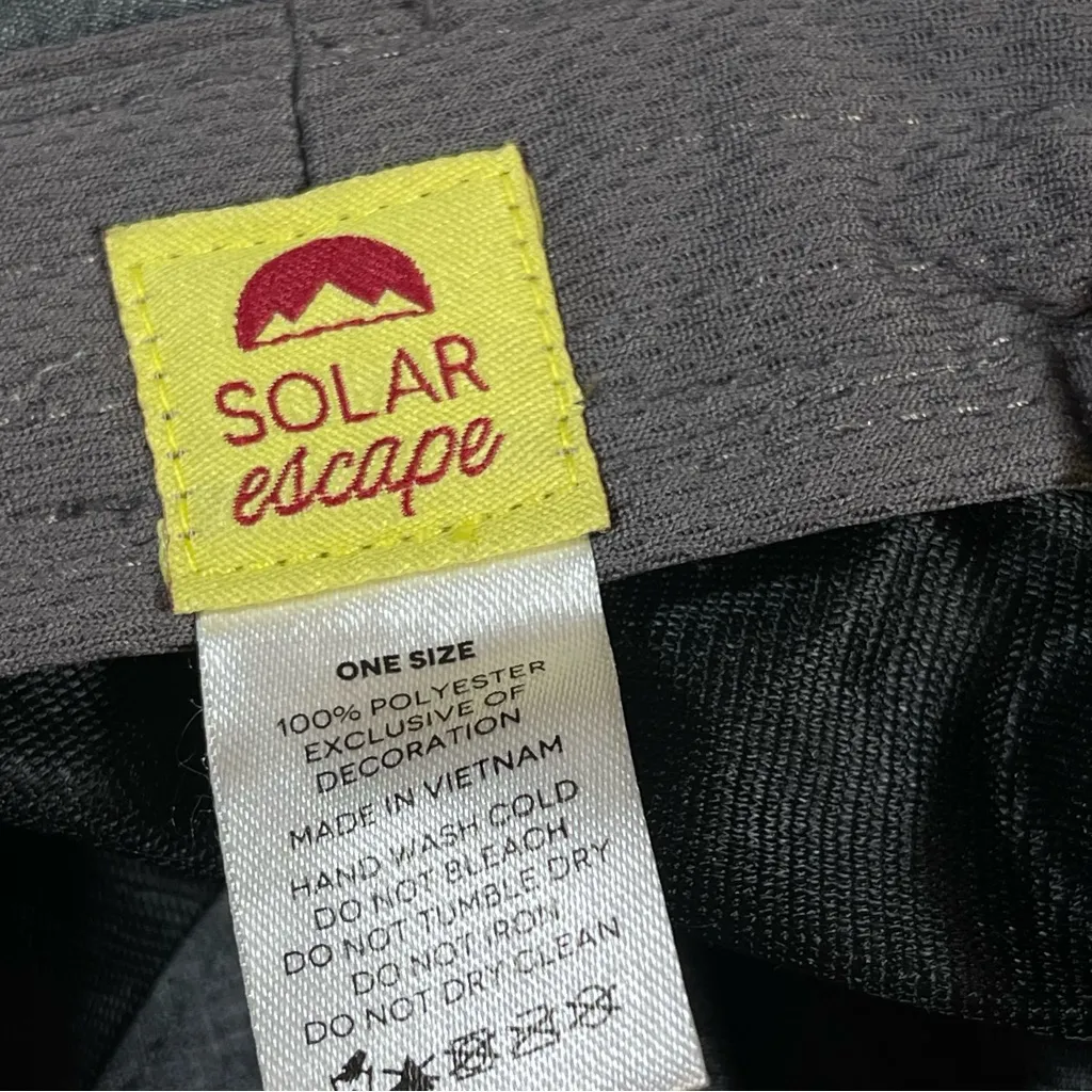 Solar Escape Outdoor Sun Hat Breathable Hiking Camping Camp One Size Boating Gray - Image 5