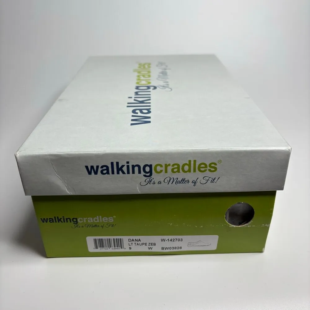 Walking Cradles Dana Mule in Taupe Zebra Stretch (Wide) Tan Size 9 - Image 9