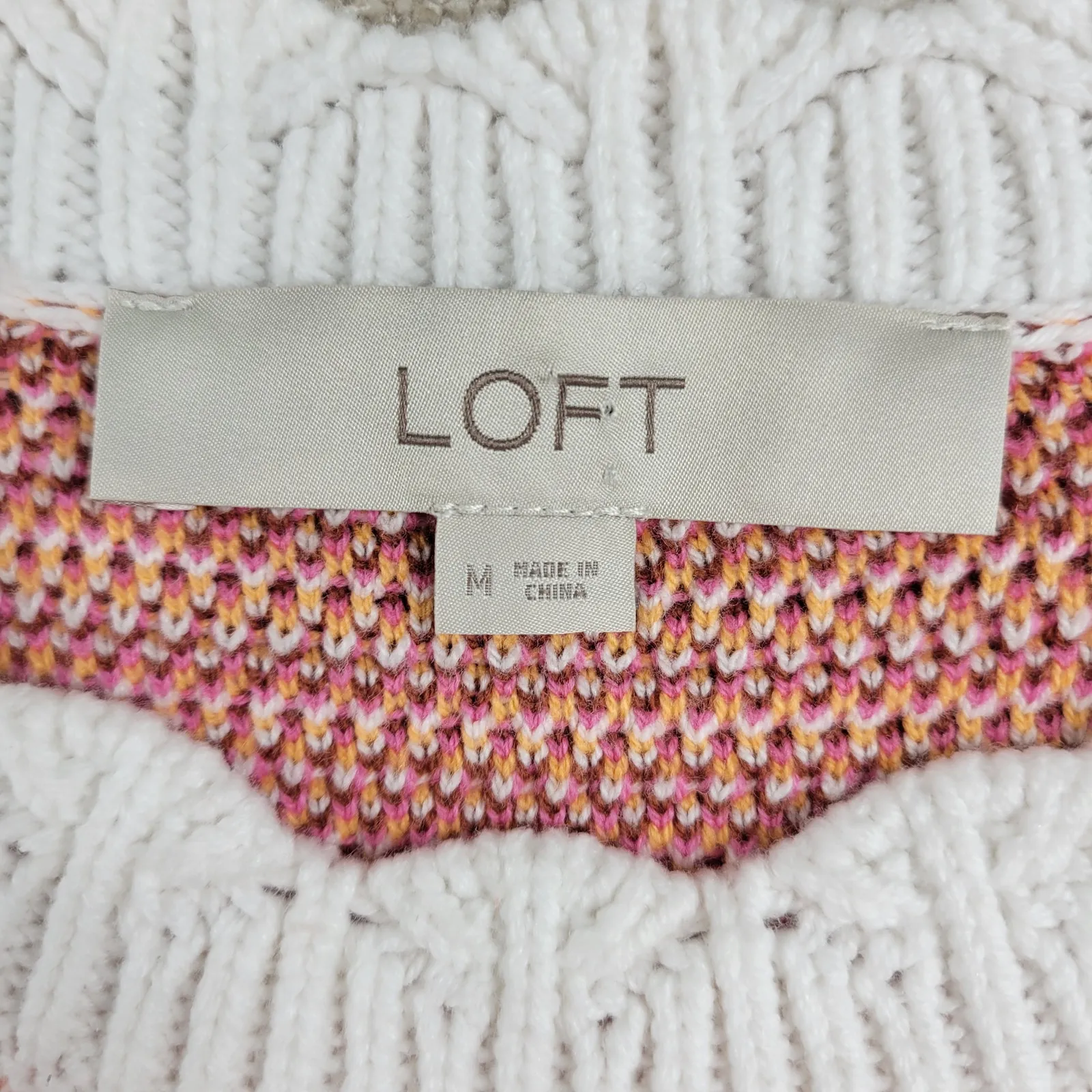 LOFT Crochet Halter Maxi Dress Womens M Pink Wavy Textured Tight Closed Knit Size M - Image 2