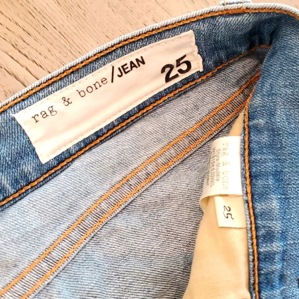 Rag & Bone Classic Raw Hem Light Blue Shorts - Image 4