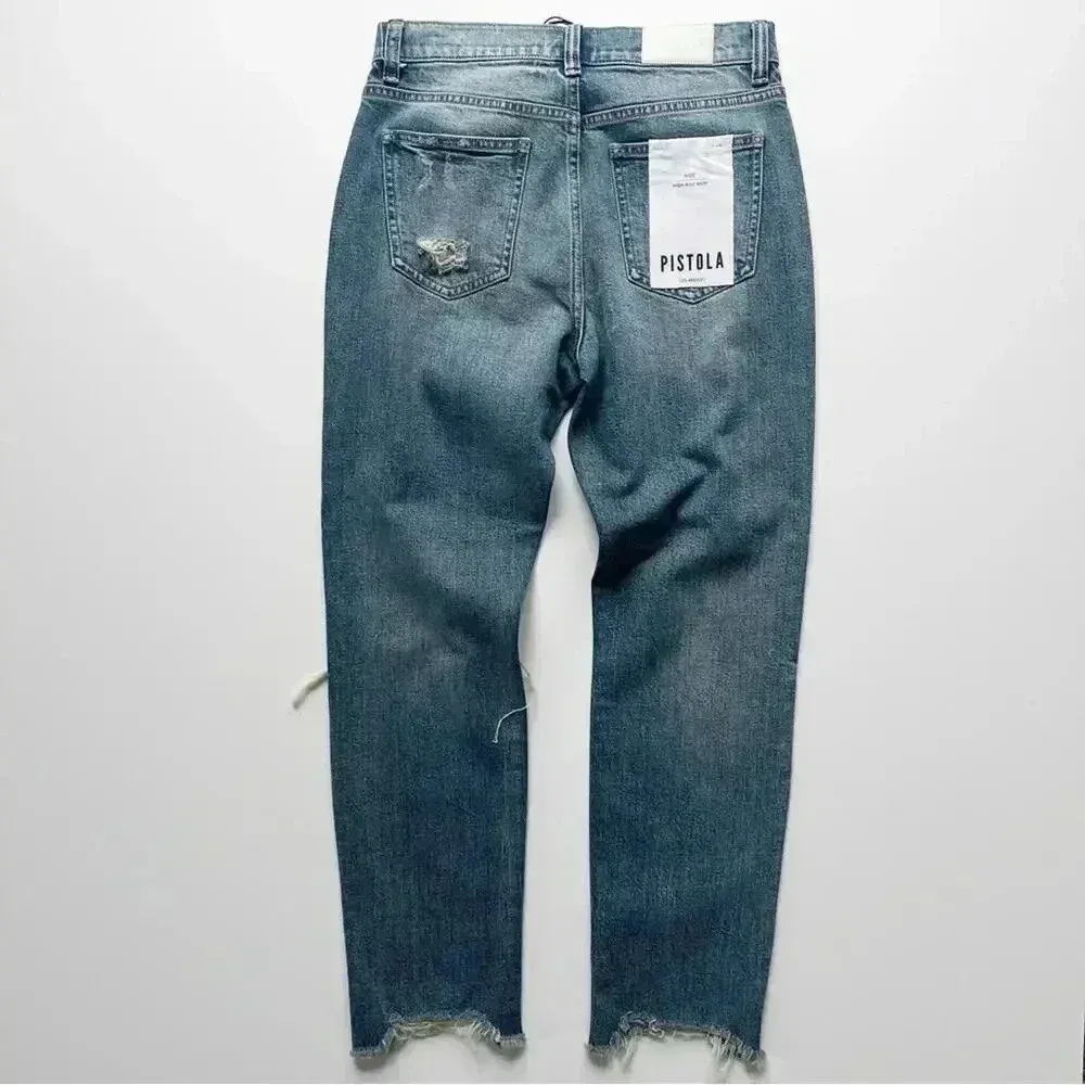 Pistola Nico High Rise Mom Fit Jeans in Bluegrass Wash Size 27 NWT - Image 8