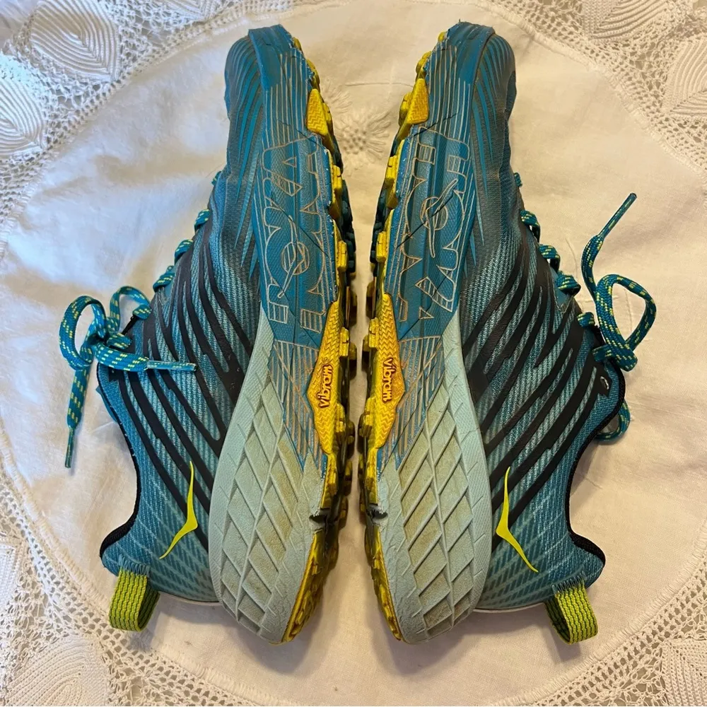 Hoka One One Speedgoat 4 Running Sneakers Women’s Size 8 Turquoise Vibram Soles - Image 9