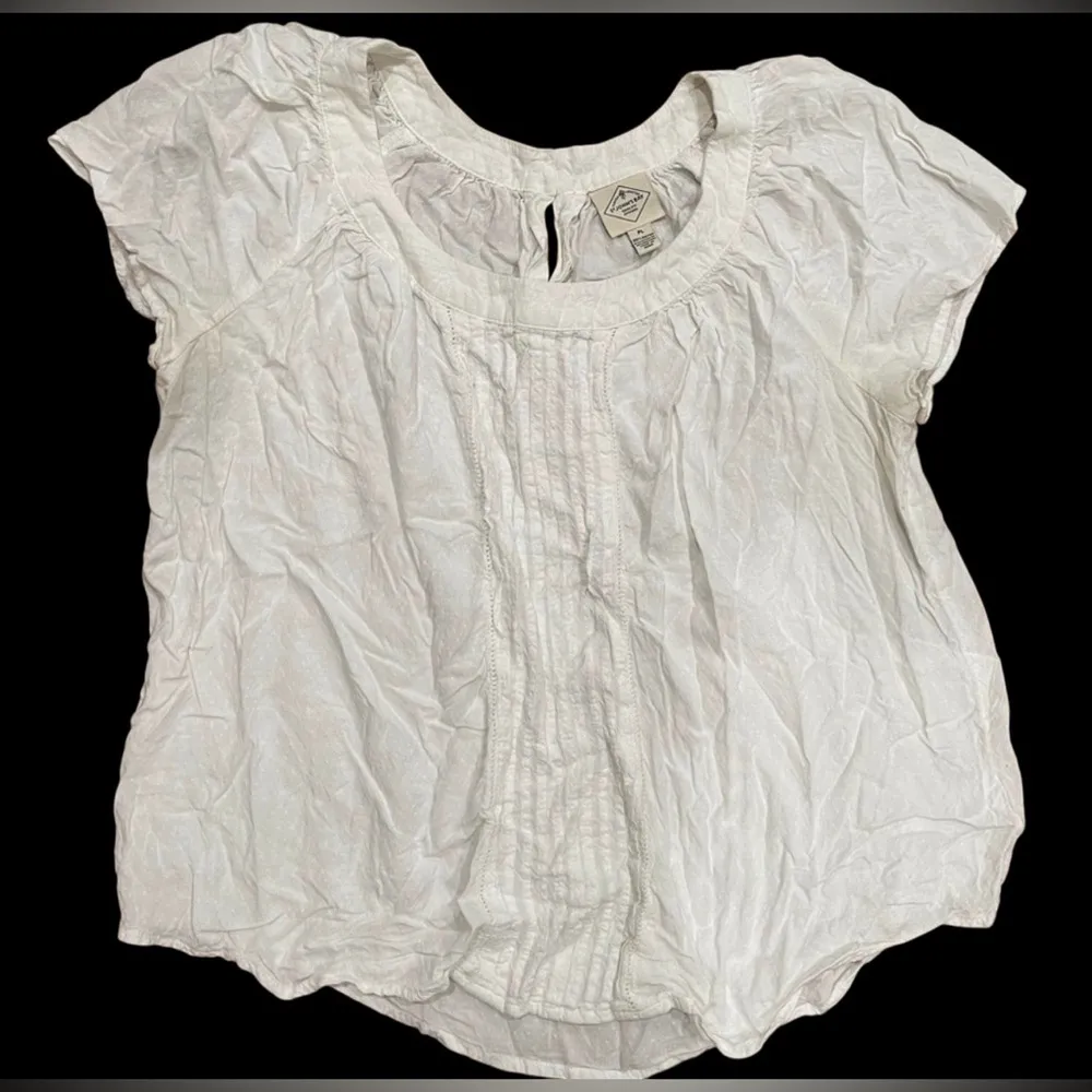St. John's Bay Cream Textured Blouse - Image 2