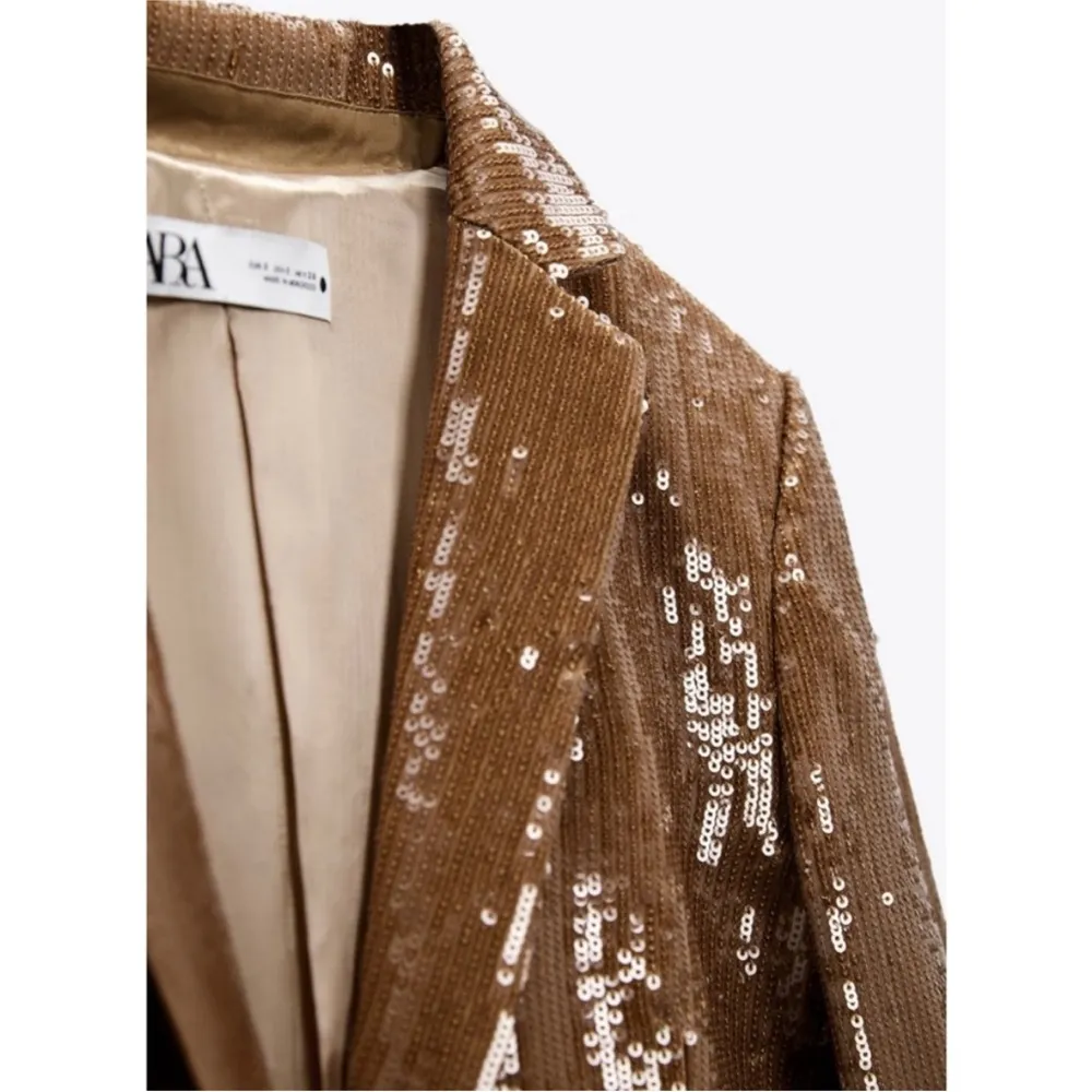 Zara sequin blazer and pants set LIMITED EDITION - Image 3