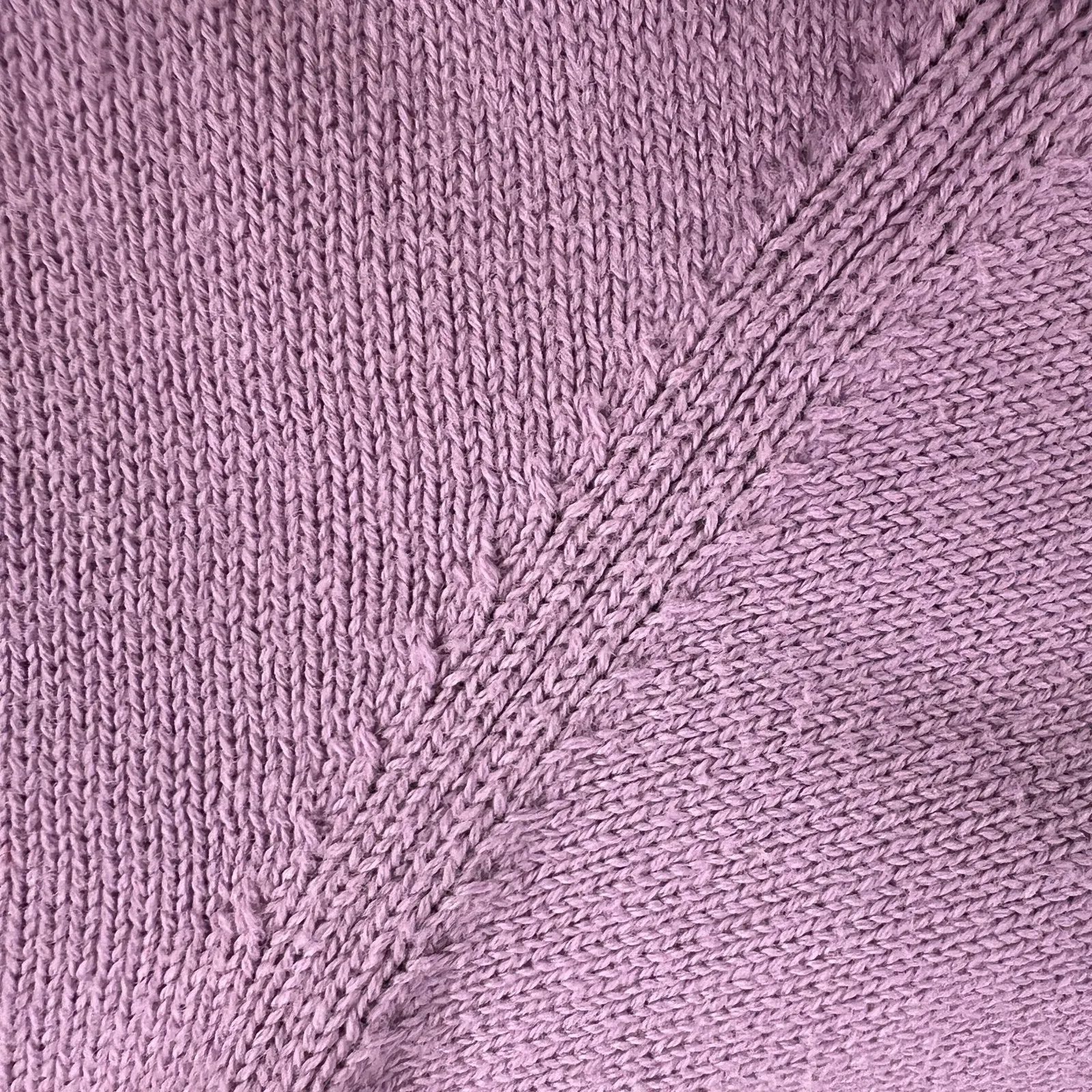 Pact Split Neck Collared Polo Sweater Organic Cotton Lavender Purple Size S - Image 10